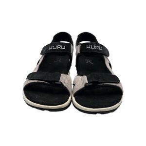 Kuru Tread Womens Size 10 Gray Black Beach Walking Outdoor Sport Strappy Sandals